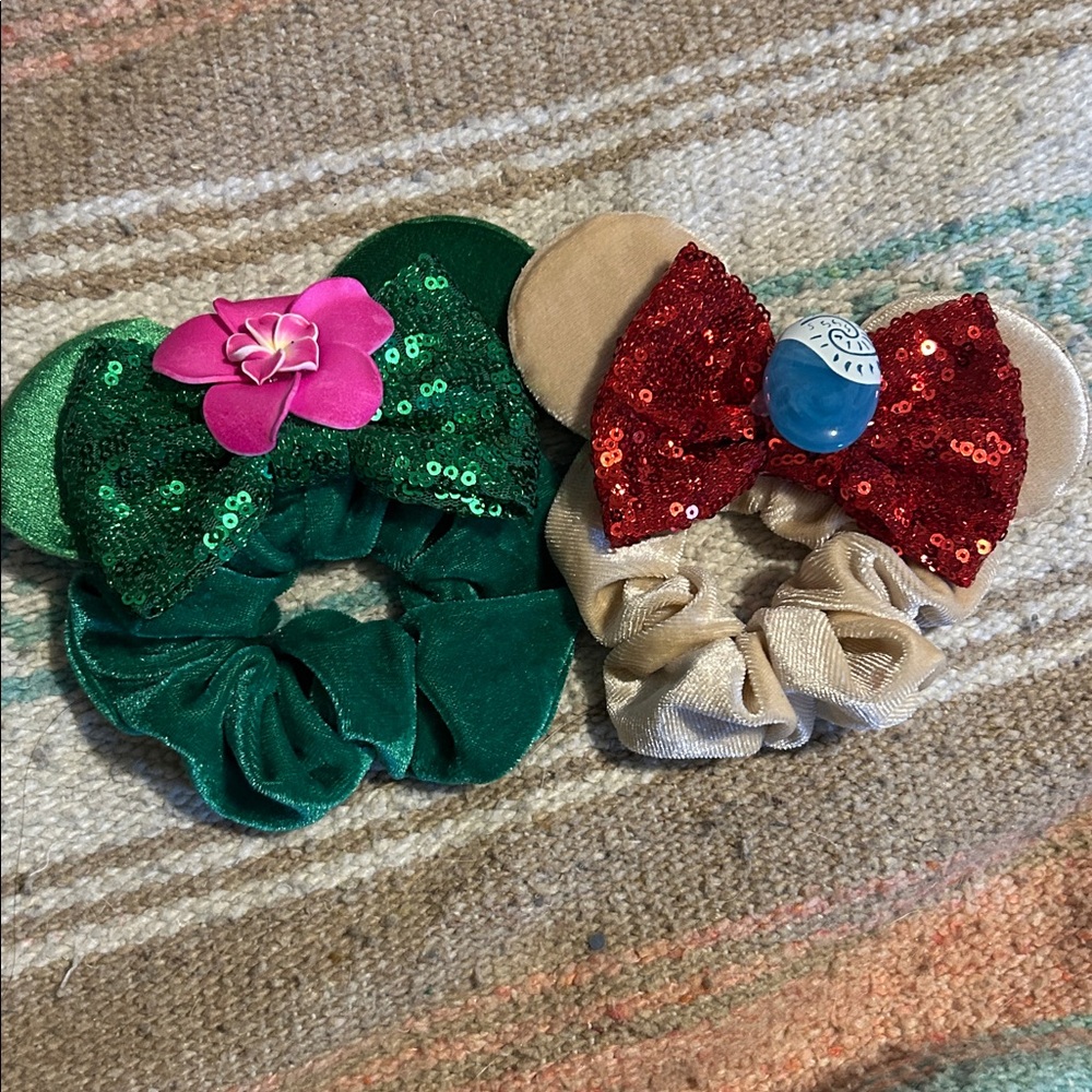 bundle of tefiti & moana ear scrunchies | euc